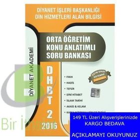 2016 DHBT 2 Orta Öğretim Konu Anlatımlı Soru Bankası - DDy Komisyon