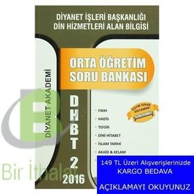 2016 DHBT 2 Orta Öğretim Soru Bankası - DDy Komisyon