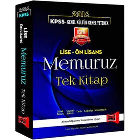 2016 KPSS Lise Ön Lisans Memuruz Tek Kitap Konu Anlatımlı - Yargı Yayınları