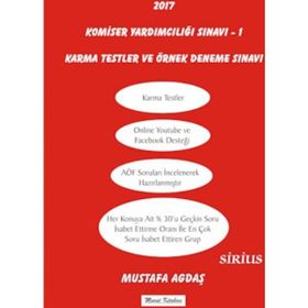2017 Komiser Yardımcılığı Sınavı 1 Karma Test ve Örnek Deneme Sınavı - Mustafa Agdaş