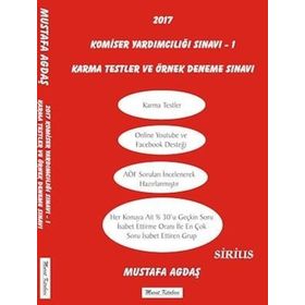 2017 Komiser Yardımcılığı Sınavı 1 Karma Test ve Örnek Deneme Sınavı - Mustafa Agdaş