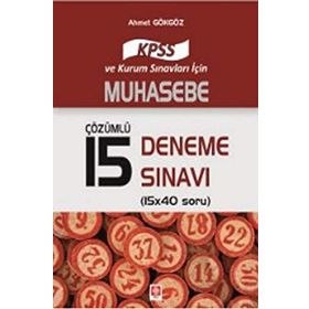 2017 KPSS Muhasebe Çözümlü 15 Deneme Sınavı - Ahmet Gökgöz