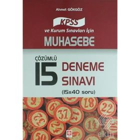 2017 KPSS Muhasebe Çözümlü 15 Deneme Sınavı - Ahmet Gökgöz