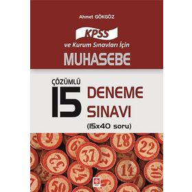 2017 KPSS Muhasebe Çözümlü 15 Deneme Sınavı - Ahmet Gökgöz