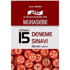 2017 KPSS Muhasebe Çözümlü 15 Deneme Sınavı - Ahmet Gökgöz
