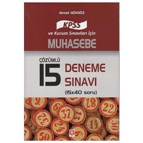 2017 KPSS Muhasebe Çözümlü 15 Deneme Sınavı - Ahmet Gökgöz