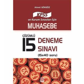2017 KPSS Muhasebe Çözümlü 15 Deneme Sınavı - Ahmet Gökgöz