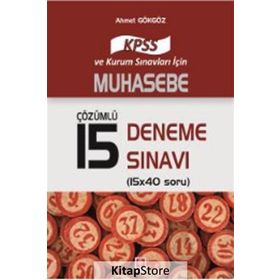 2017 KPSS Muhasebe Çözümlü 15 Deneme Sınavı - Ahmet Gökgöz