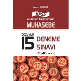 2017 KPSS Muhasebe Çözümlü 15 Deneme Sınavı - Ahmet Gökgöz