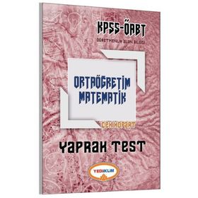 2017 ÖABT Ortaöğretim Matematik Öğretmenliği Çek Kopart Yaprak Test Yediiklim Yayınları - kollektif