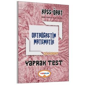 2017 ÖABT Ortaöğretim Matematik Öğretmenliği Çek Kopart Yaprak Test Yediiklim Yayınları - kollektif
