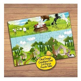 20173 Çiftlik İnek Süt Çocuklara Özel Puzzle Yapboz Tablo