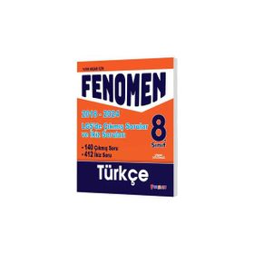 2018-2023 8. Sınıf LGS Türkçe Çıkmış + İkiz Sorular Fenomen Yayınları
