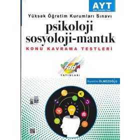 2018 AYT Psikoloji Sosyoloji - Mantık Konu Kavrama Testleri - Nurettin Ölmezoğlu