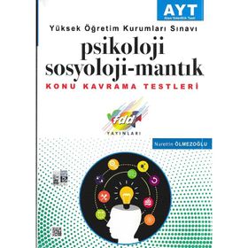 2018 AYT Psikoloji Sosyoloji - Mantık Konu Kavrama Testleri - Nurettin Ölmezoğlu