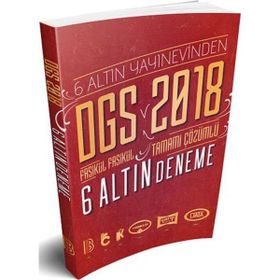 2018 DGS Tamamı Çözümlü 6 Altın Deneme Benim Hocam Yayınları - Benim Hocam Komisyon