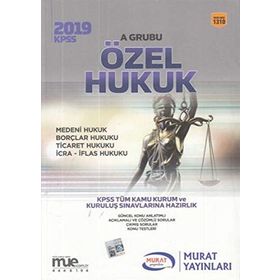 2018 KPSS A Grubu Özel Hukuk Konu Anlatımlı Çözümlü Sorular - Murat Yayınları