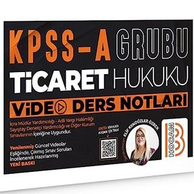 2018 KPSS A Grubu Ticaret Hukuku Video Ders Notları - İsem Yayıncılık Komisyon