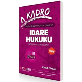 2018 KPSS A İdare Hukuku Konu Anlatamı - Soner Ceylan