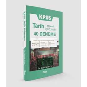 2018 KPSS Tarih 40 Deneme-Tamamı Çözümlü - Kolektif
