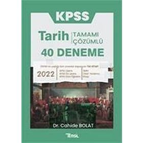 2018 KPSS Tarih 40 Deneme-Tamamı Çözümlü - Kolektif