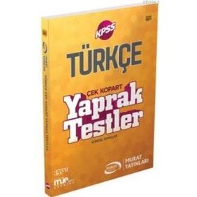 2018 KPSS Türkçe Çek Kopart Yaprak Testler - Murat Eğitim Kurumları Komisyon