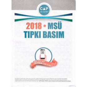 2018 MSÜ Tıpkı Basım-Çap Yayınları