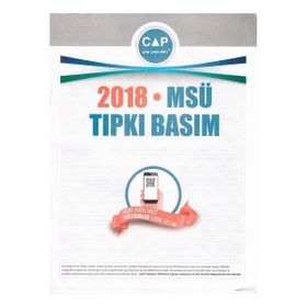 2018 MSÜ Tıpkı Basım-Çap Yayınları
