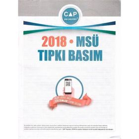 2018 MSÜ Tıpkı Basım-Çap Yayınları