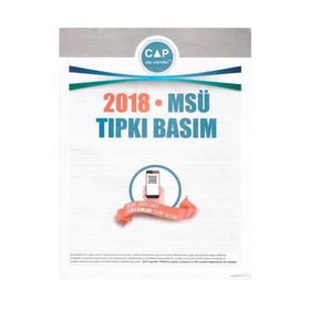2018 MSÜ Tıpkı Basım-Çap Yayınları