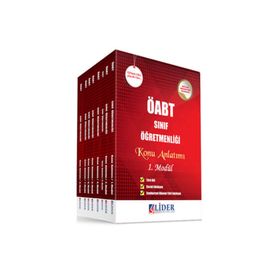 2018 ÖABT Sınıf Öğretmenliği 8’li Modüler Konu Anlatımı Set 8 Kitap - Lider Yayınları Komisyon
