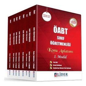 2018 ÖABT Sınıf Öğretmenliği 8’li Modüler Konu Anlatımı Set 8 Kitap - Lider Yayınları Komisyon