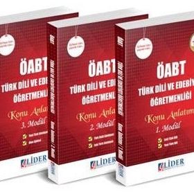 2018 ÖABT Türk Dili ve Edebiyatı Öğretmenliği 3 lü Modüler Konu Anlatımı Lider Yayınları - kollektif