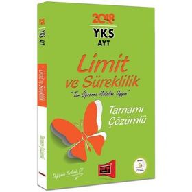 2018 YKS AYT Limit ve Süreklilik Tamamı Çözümlü Soru Bankası Yargı Yayınları - Şeker Hoca