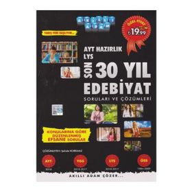 2018 YKS Hazırlık Son 30 Yıl Edebiyat Soruları ve Çözümleri - Akıllı Adam Yayınları Komisyon