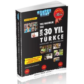 2018 YKS Hazırlık Son 30 Yıl Türkçe Soruları ve Çözümleri - Akıllı Adam Yayınları Komisyon