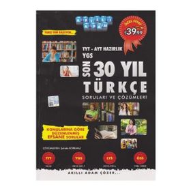 2018 YKS Hazırlık Son 30 Yıl Türkçe Soruları ve Çözümleri - Akıllı Adam Yayınları Komisyon