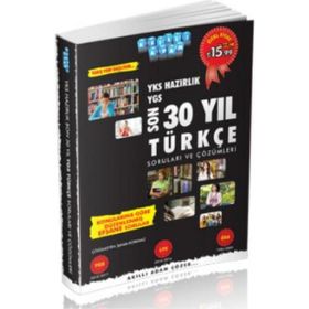 2018 YKS Hazırlık Son 30 Yıl Türkçe Soruları ve Çözümleri - Akıllı Adam Yayınları Komisyon