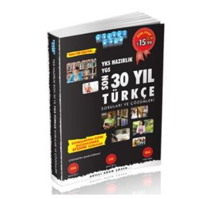 2018 YKS Hazırlık Son 30 Yıl Türkçe Soruları ve Çözümleri - Akıllı Adam Yayınları Komisyon