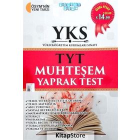 2018 YKS TYT Muhteşem Yaprak Test - Akıllı Adam Yayınları Komisyon