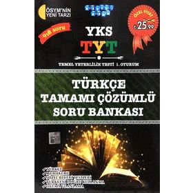 2018 YKS TYT Türkçe Tamamı Çözümlü Soru Bankası - Akıllı Adam Yayınları Komisyon