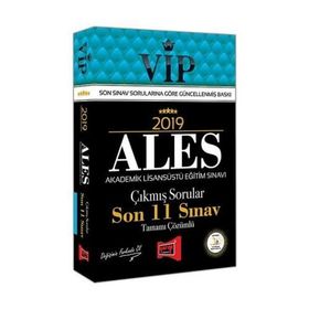 2019 ALES Vıp Tamamı Çözümlü Son 11 Sınav Çıkmış Sorular Yargı Yayınları