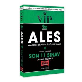 2019 ALES Vıp Tamamı Çözümlü Son 11 Sınav Çıkmış Sorular Yargı Yayınları