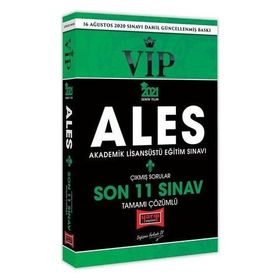 2019 ALES Vıp Tamamı Çözümlü Son 11 Sınav Çıkmış Sorular Yargı Yayınları