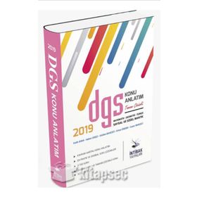 2019 DGS Tamamı Çözümlü Konu Anlatım İntibak Yayınları