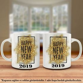 2019 Happy New Year-Mutlu Yıllar Kupa Bardak