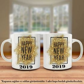 2019 Happy New Year-Mutlu Yıllar Kupa Bardak