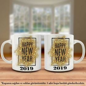 2019 Happy New Year-Mutlu Yıllar Kupa Bardak