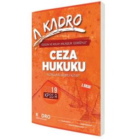 2019 Kpss A Grubu Ceza Hukuku Konu Anlatımlı