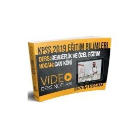 2019 KPSS Eğitim Bilimleri Rehberlik ve Özel Eğitim Video Ders Notları Benim Hocam Yayınları